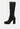 presto black stretchable satin long boot#color_black