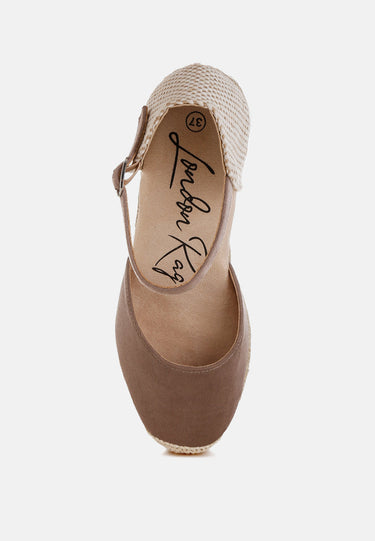 Microfiber Espadrilles Sandals by Mode