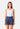 Pleated Denim Shorts