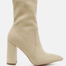 zahara faux suede block heeled boots#color_beige