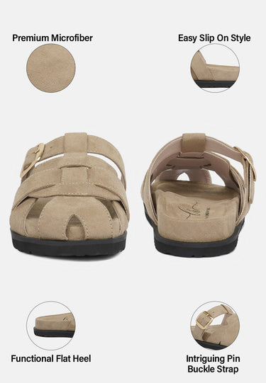 Women Microfiber Slip on Flats