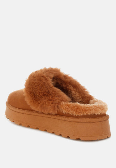 Portho Faux Fur Slip Ons