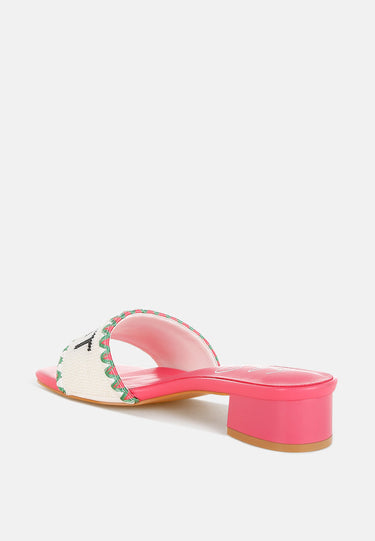 Poshta Saint Tropez Beaded Slip-on Heels by Mode