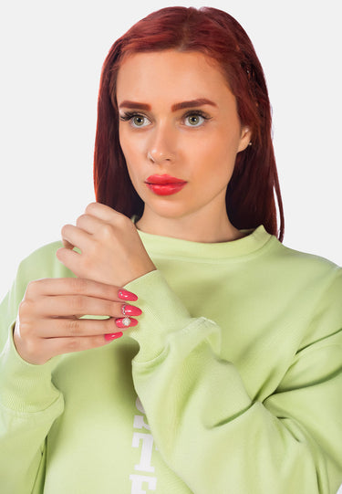 Printed Oversized Live-in Sweatshirt