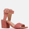 RAYNA Blush Braided Jute Strap and Suede Sandal-Blush