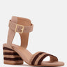 RAYNA Brown Braided Jute Strap and Suede Sandal-Natural