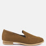 BOUGIE Tan Organic Canvas Loafers_Tan