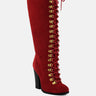 sleet-slay antique red heeled calf boot_red