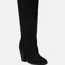 great-storm black suede leather calf boots_black