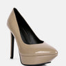 ROTHKO Taupe Platform Stiletto Sandals#color_Tapue