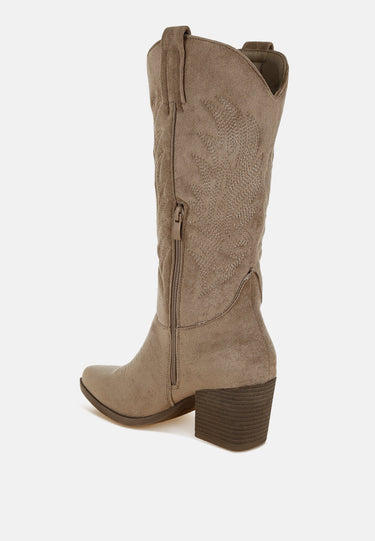 Microfiber Long Cowboy Boots by RAG