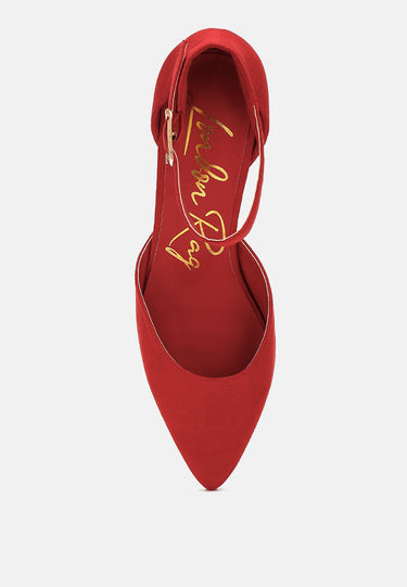 Microfiber Block Heel Sandals by RAG