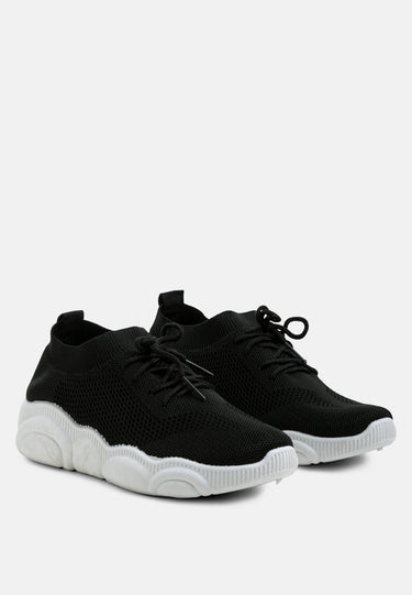 Freestyle Monotone Knitted Walking Sneakers by Mode