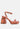 Such Flirt Snake Print Triangular Block Heel Sandals by Mode