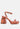 Such Flirt Snake Print Triangular Block Heel Sandals