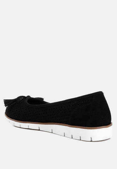 Perforated Leather Ballerinas by RAG