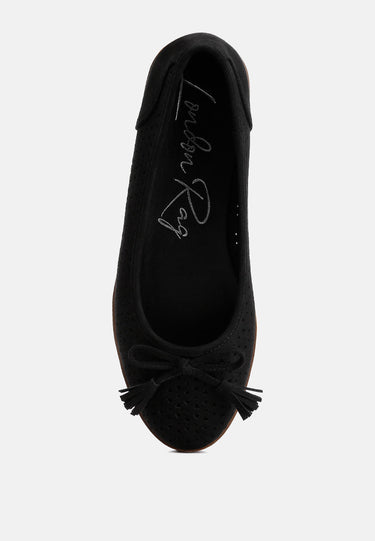 Perforated Leather Ballerinas by RAG
