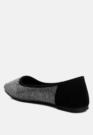 Shimmering Rhinestone Ballerinas by RAG