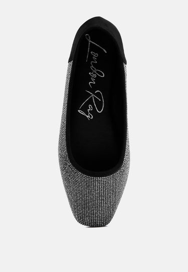 Shimmering Rhinestone Ballerinas by RAG