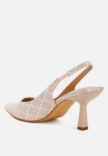 Faina Pointed Toe Kitten Heel Pumps