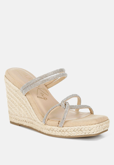Enocha Rhinestones Embellished Espadrilles