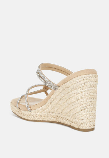 Enocha Rhinestones Embellished Espadrilles