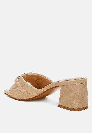 Bellamy Horsebit Detail Snake Print Sandals