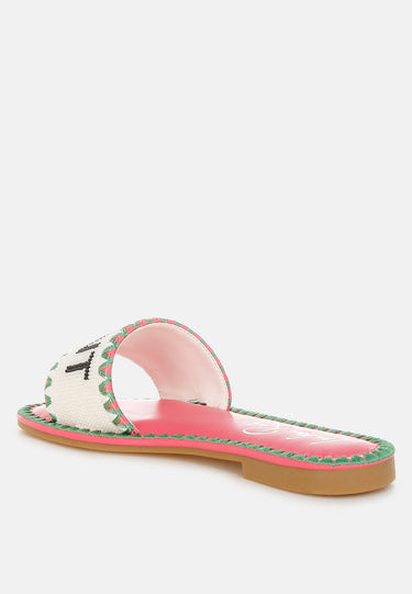 Getaway Beaded Saint Tropez Flat Slip Ons