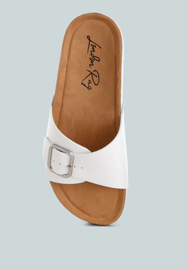 Aranda Buckled Slide-on Sandals