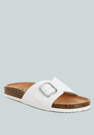 Aranda Buckled Slide-on Sandals