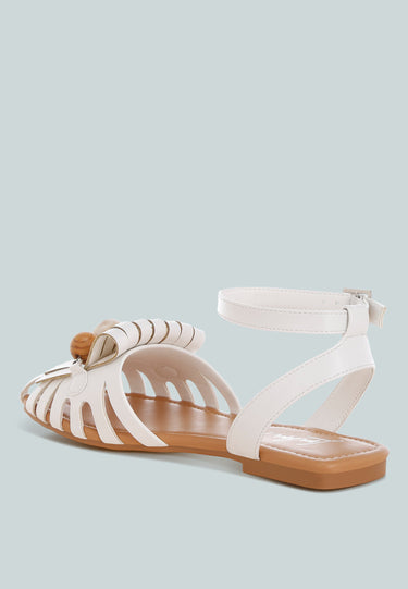 Saguara Cut Work Bead Embellished Flats