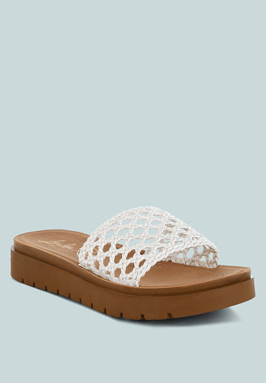 Sayura Woven Slip-on Flatforms