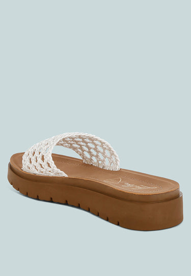 Sayura Woven Slip-on Flatforms