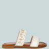 shellfish raffia slip on sandals#color_white