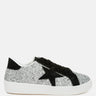 shinding glitter star chunky sneakers#color_silver