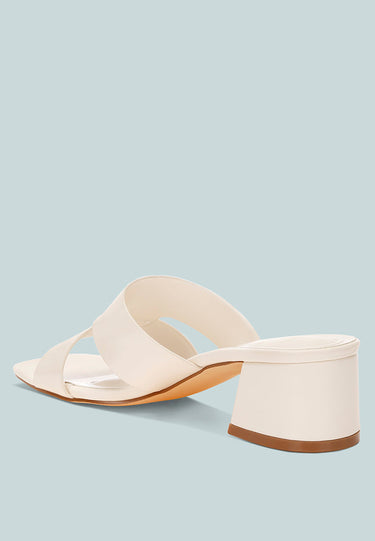 Shulva Block Heel Slip Ons