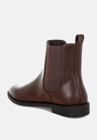 Sigrun Faux Leather Chelsea Boots