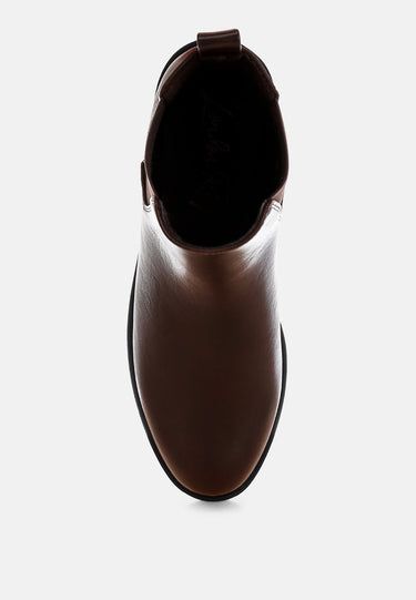Sigrun Faux Leather Chelsea Boots