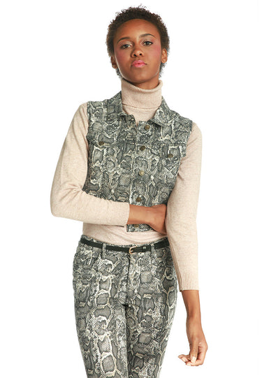 Snake Print Vest and Trousers Co-Ord Set