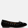 sparrow micro suede bow ballerinas#color_black