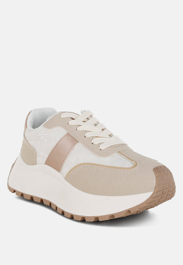 Chunky Anti-Skid Lace-Up Sneakers by RAG