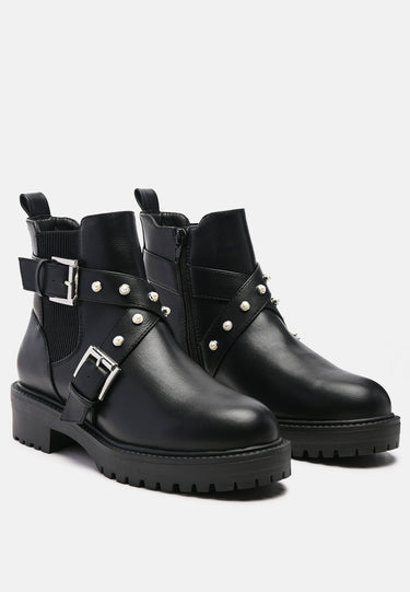 Biker Boots in Black