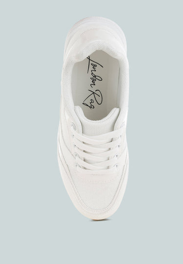 Subasa Chunky Mesh Lace Up Sneakers