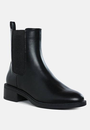 Stacked Heel Chelsea Boots by RAG