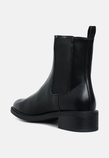 Stacked Heel Chelsea Boots by RAG