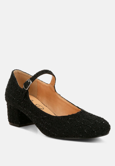 Tweed Mary Jane Sandals by Rag