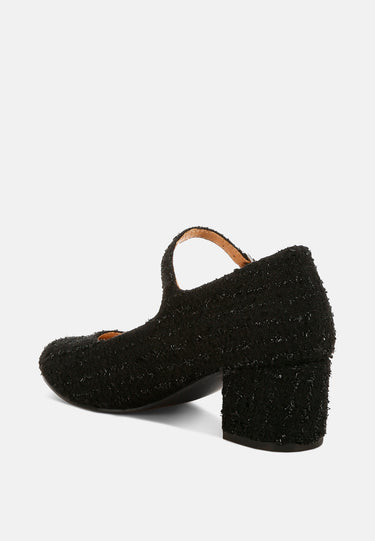 Tweed Mary Jane Sandals by Rag