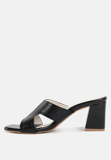 Women Square Toe Block Heels