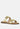 Women Studded Metallic Faux Leather Slip Ons