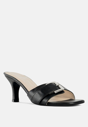 Women Buckle Detail Heels